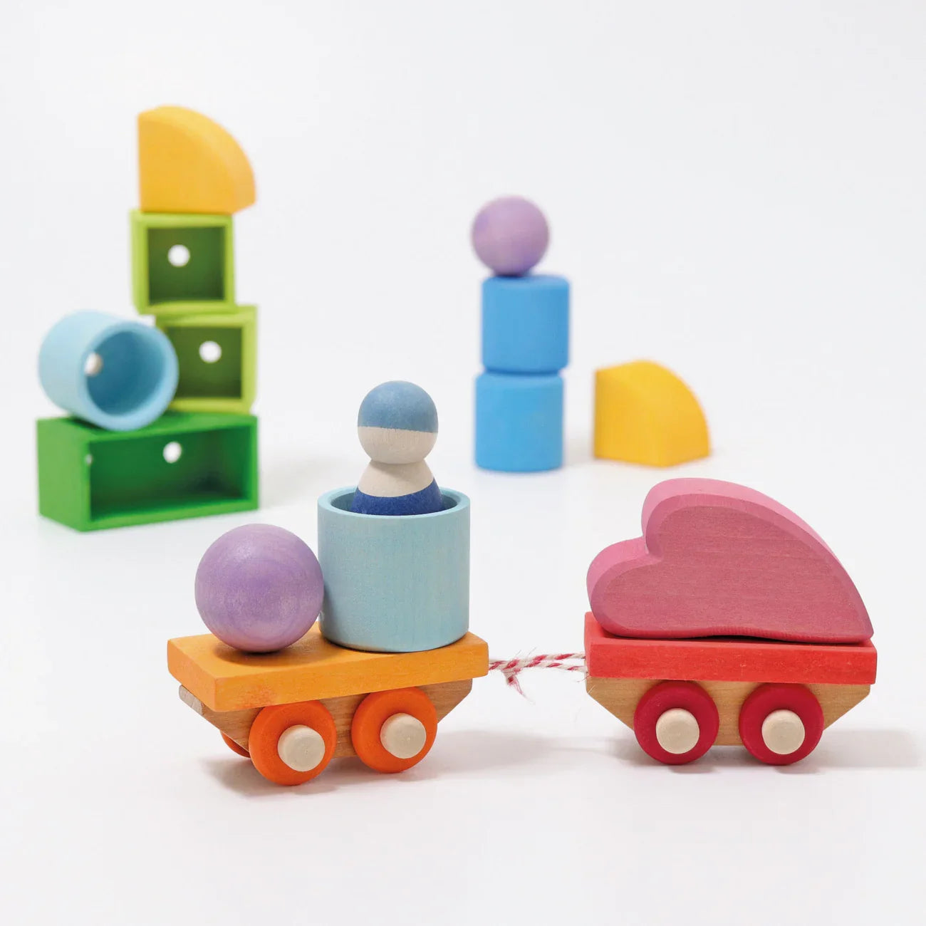 Wooden Train Building Set