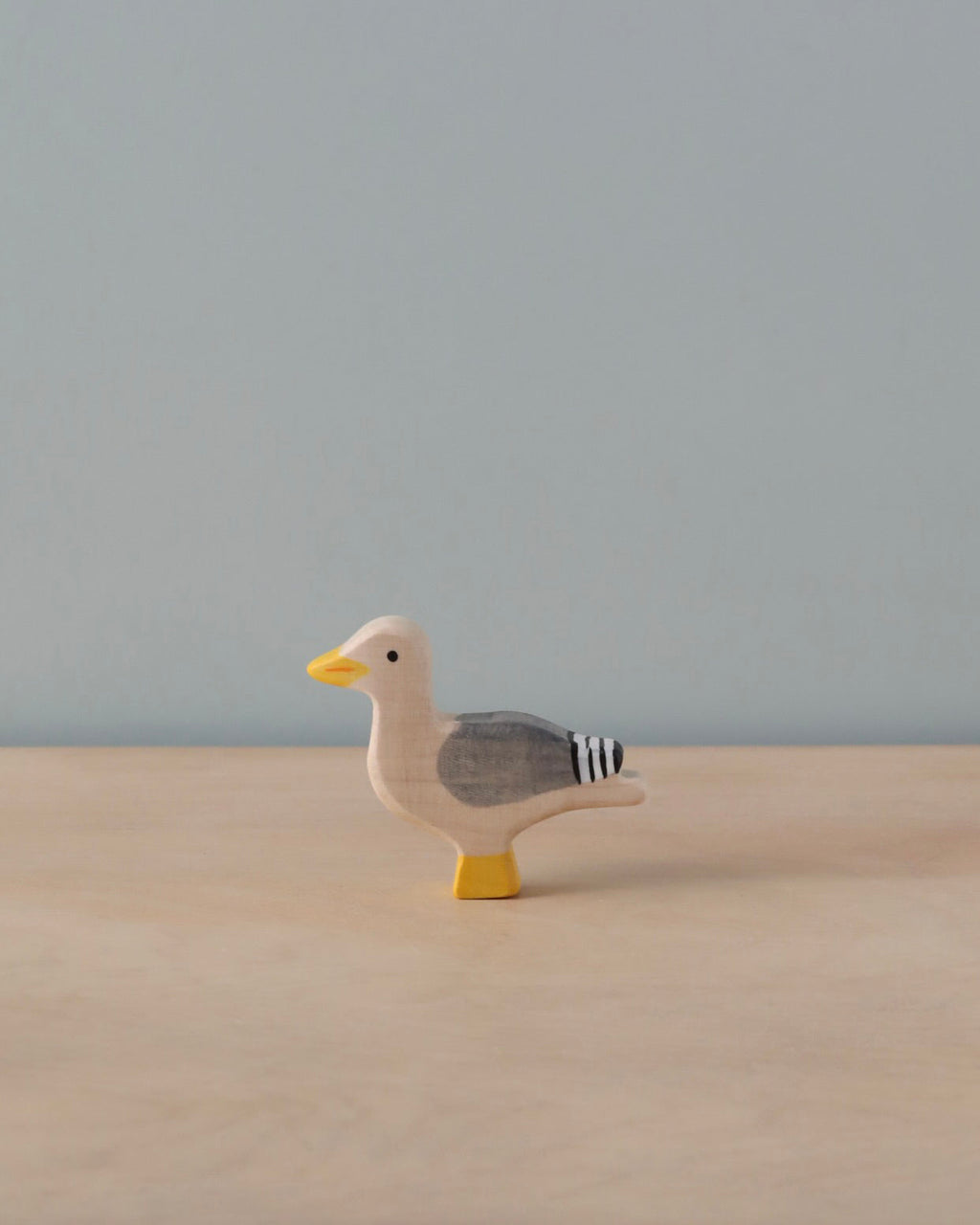 Wooden Seagull Figure