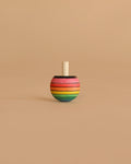 Rainbow Turn-Over Spinning Top - Purple