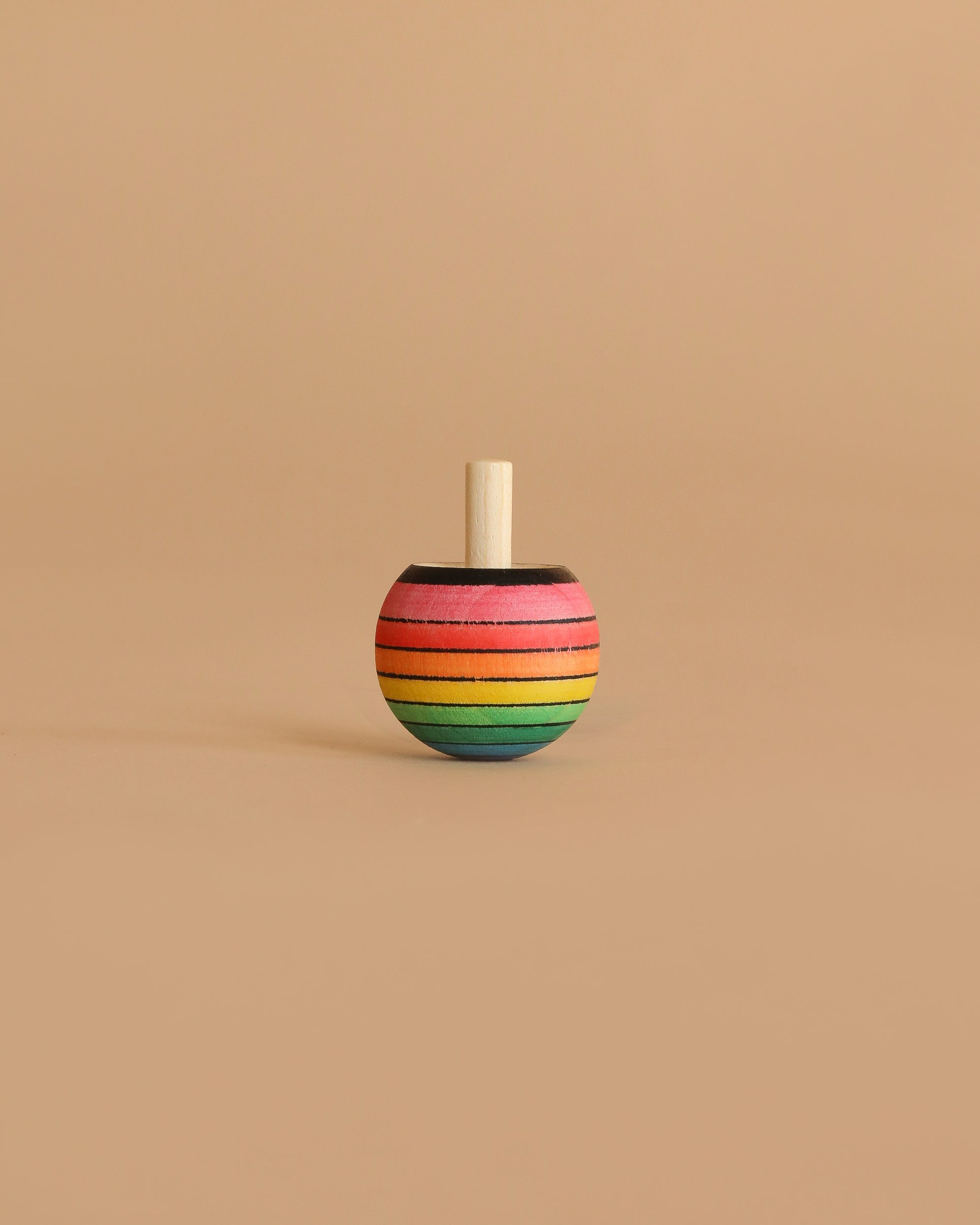 Rainbow Turn-Over Spinning Top - Purple