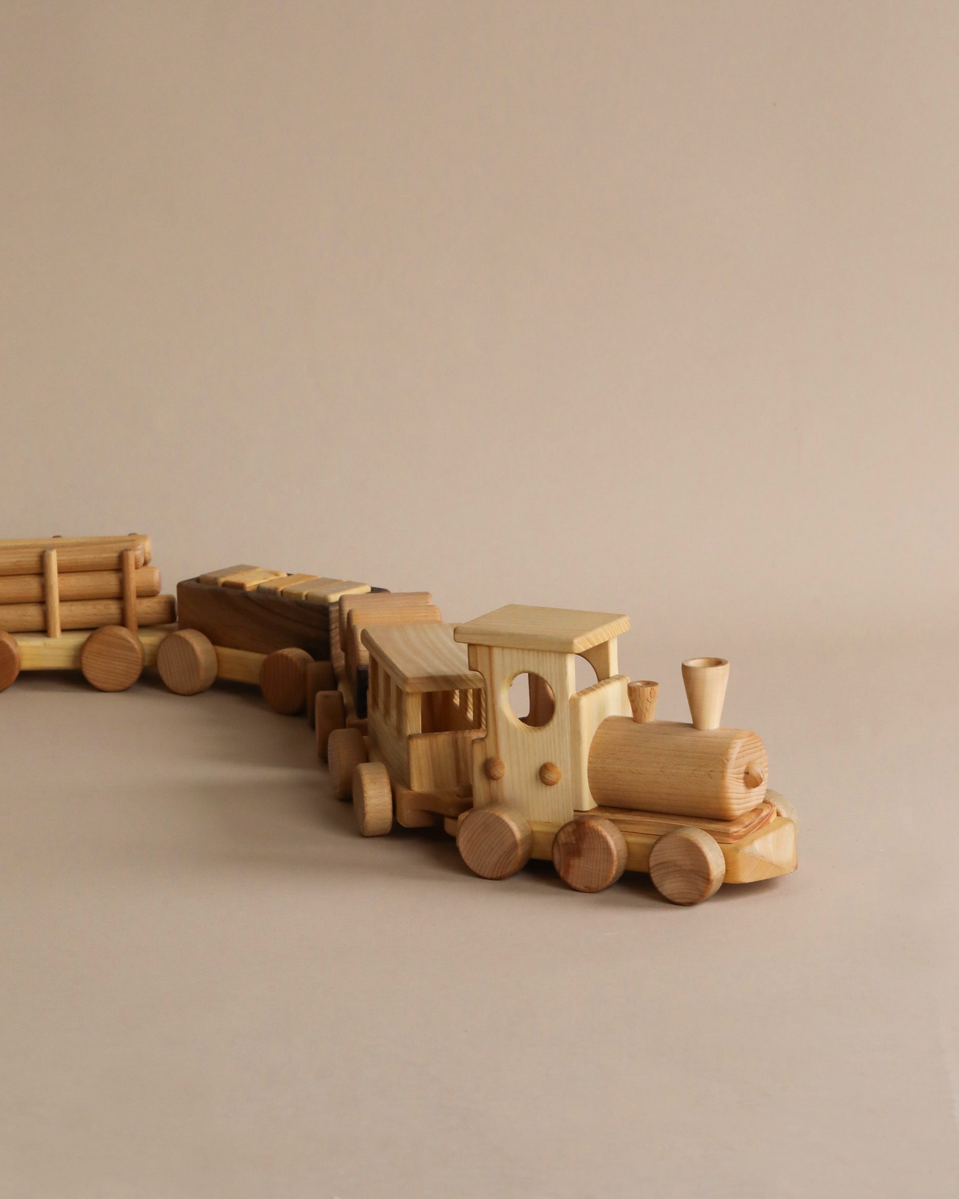 Handmade Wooden Train - Extra Long