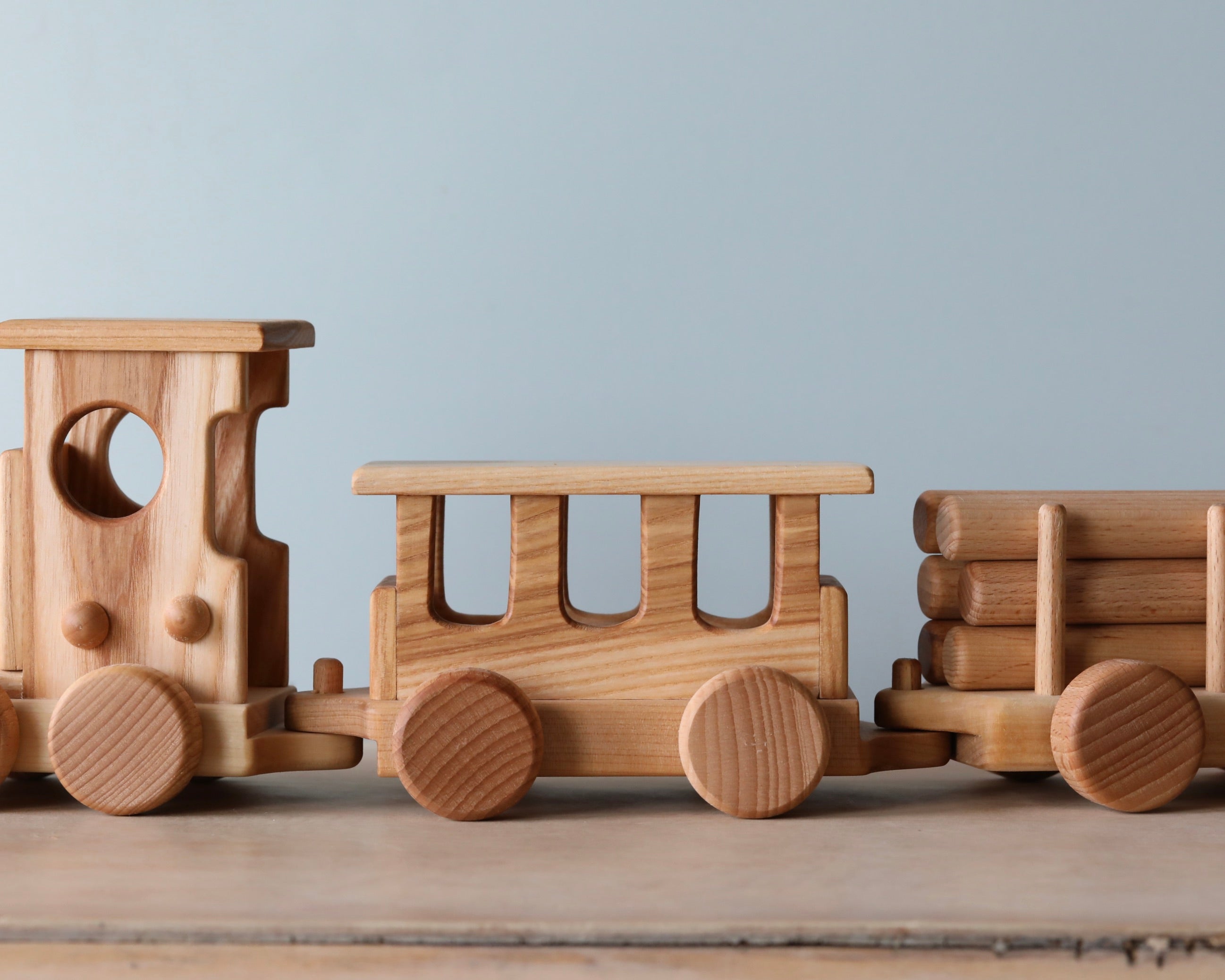 Handmade Wooden Train - Extra Long