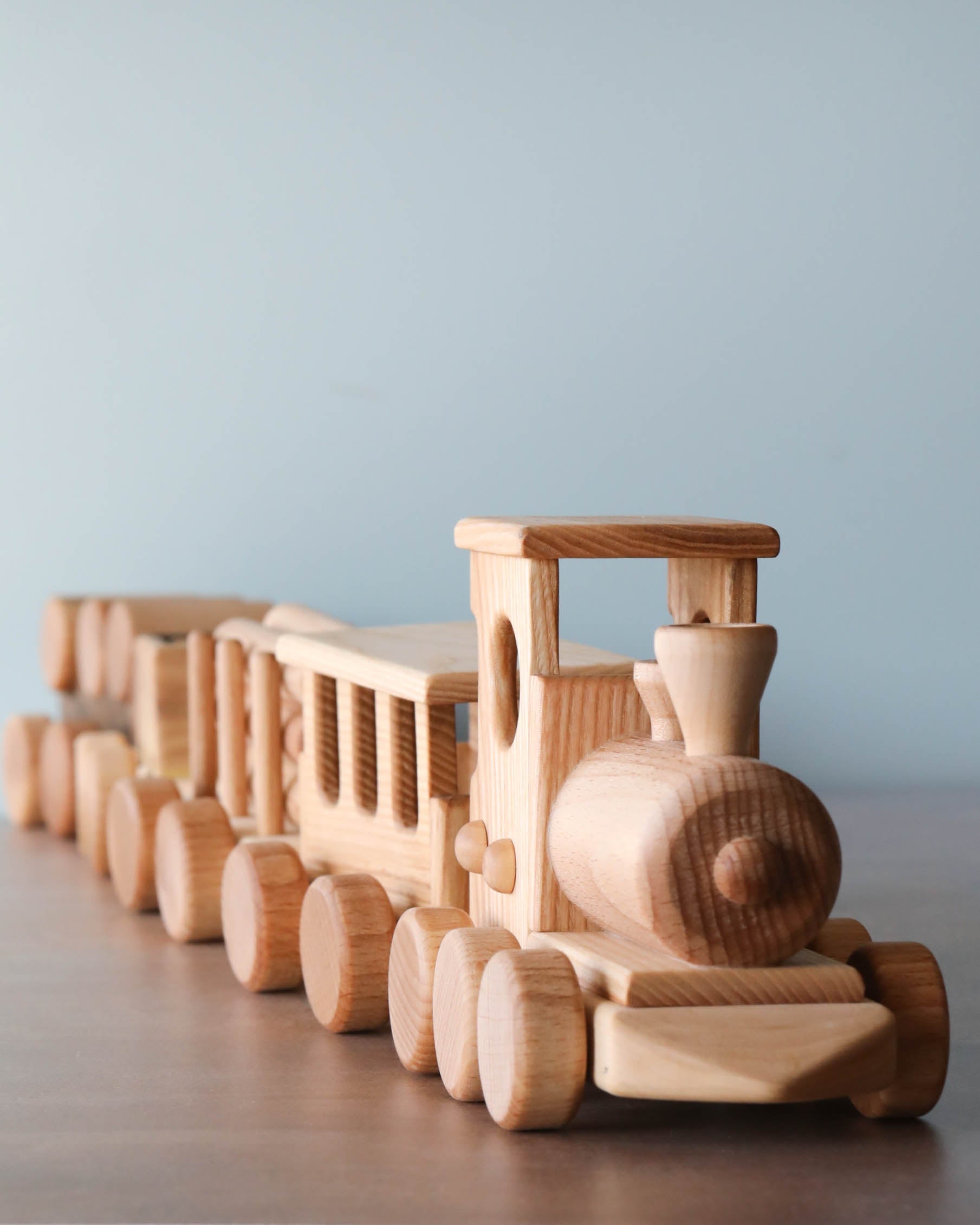 Handmade Wooden Train - Extra Long