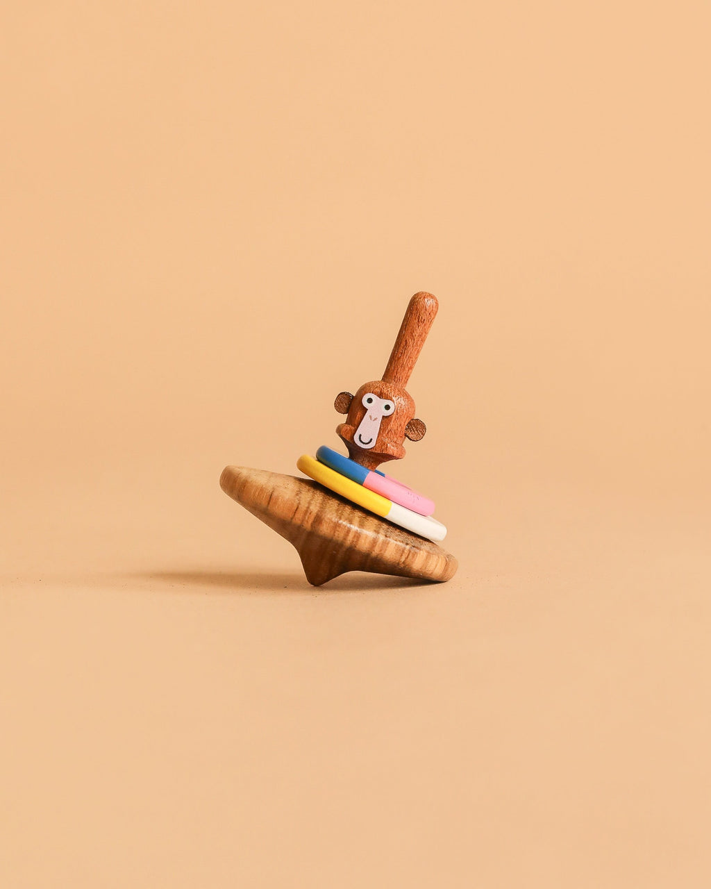 Wooden Spinning Top - Monkey