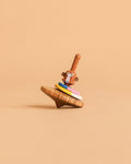 Wooden Spinning Top - Monkey
