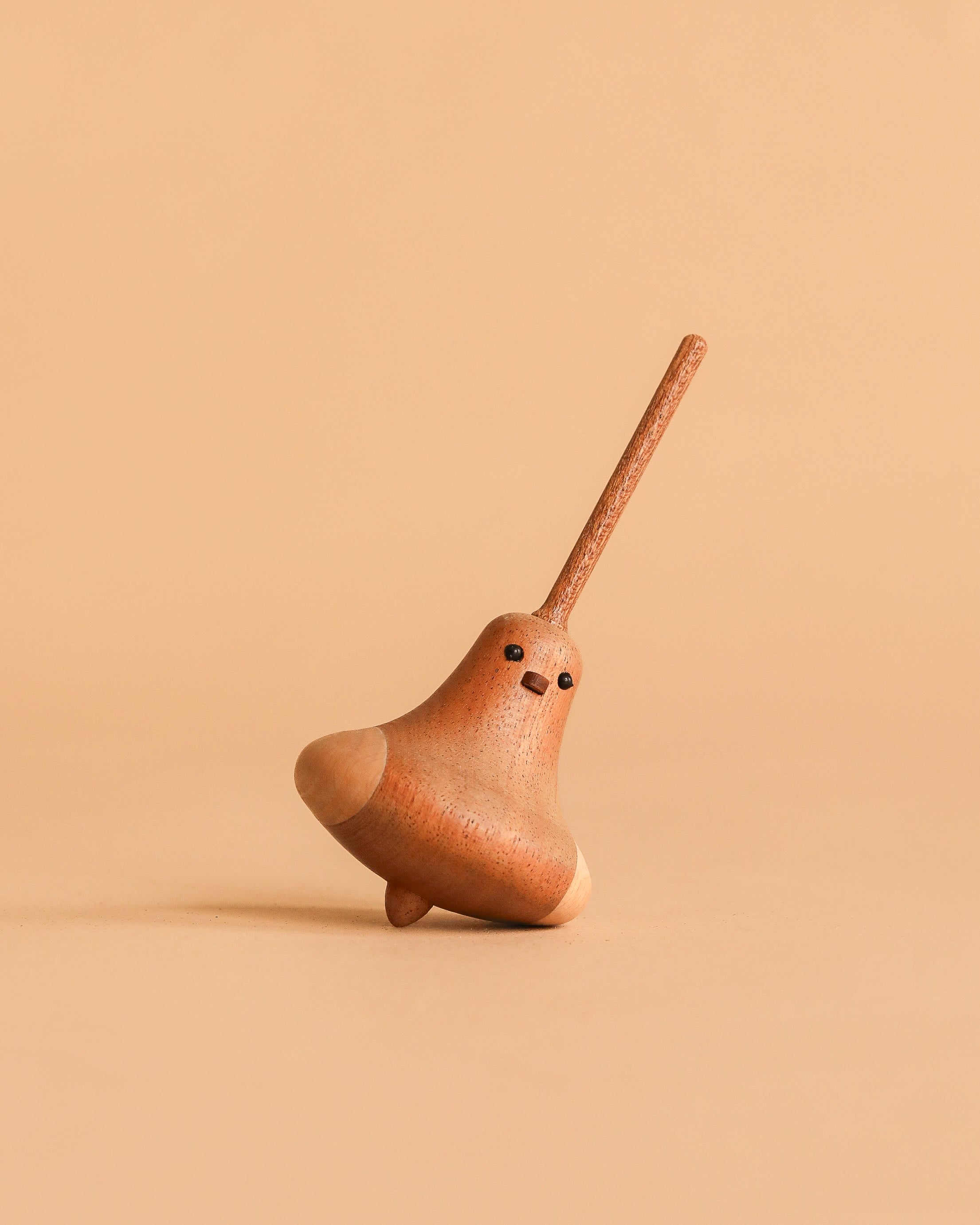 Wooden Spinning Top - Bird