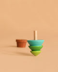 Wooden Spinning Top - Tree