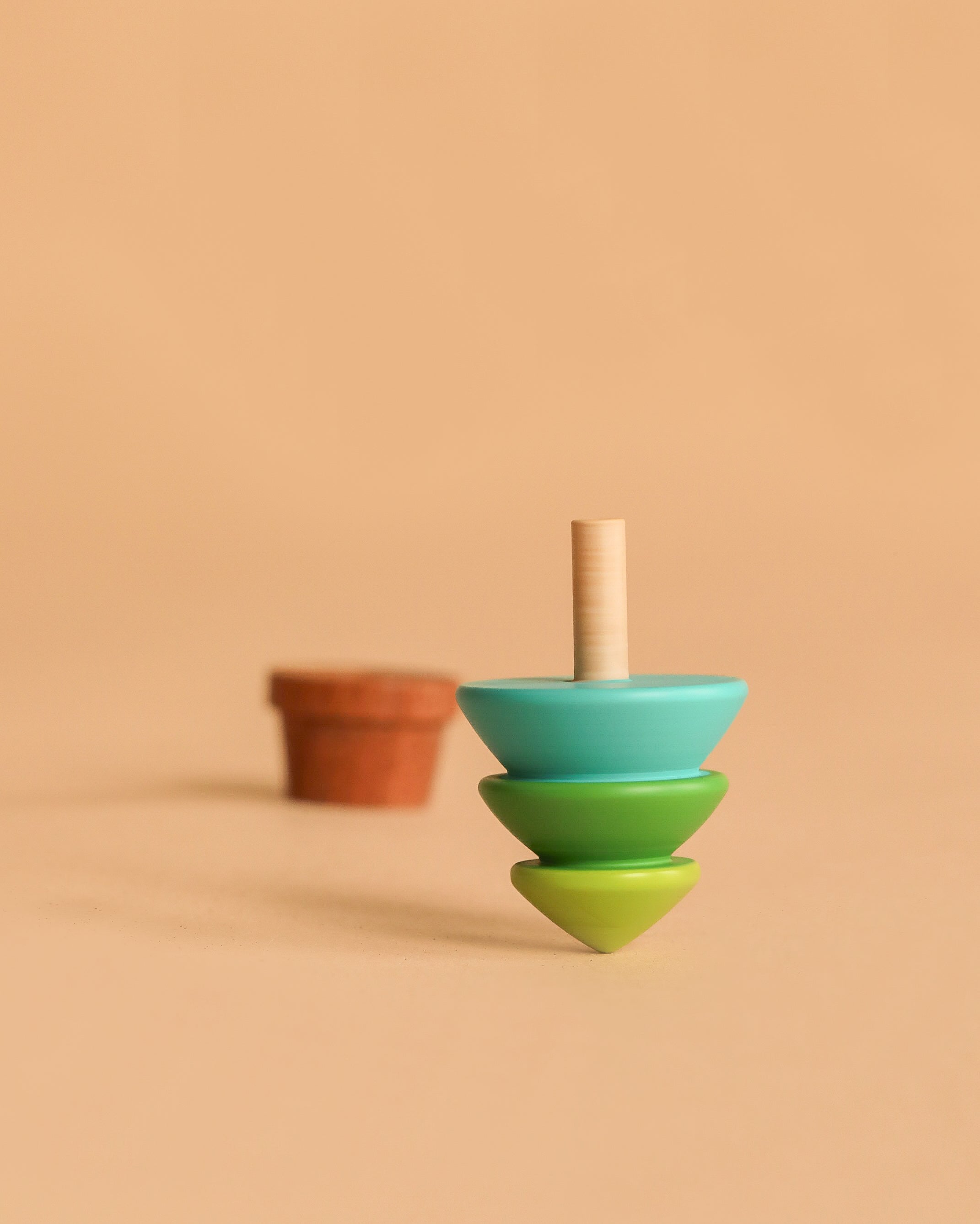 Wooden Spinning Top - Tree