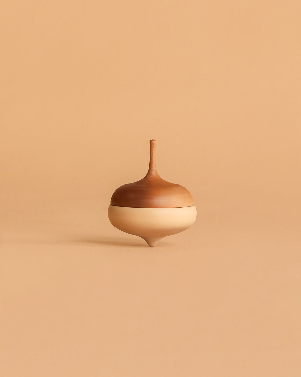 Wooden Spinning Top - Acorn