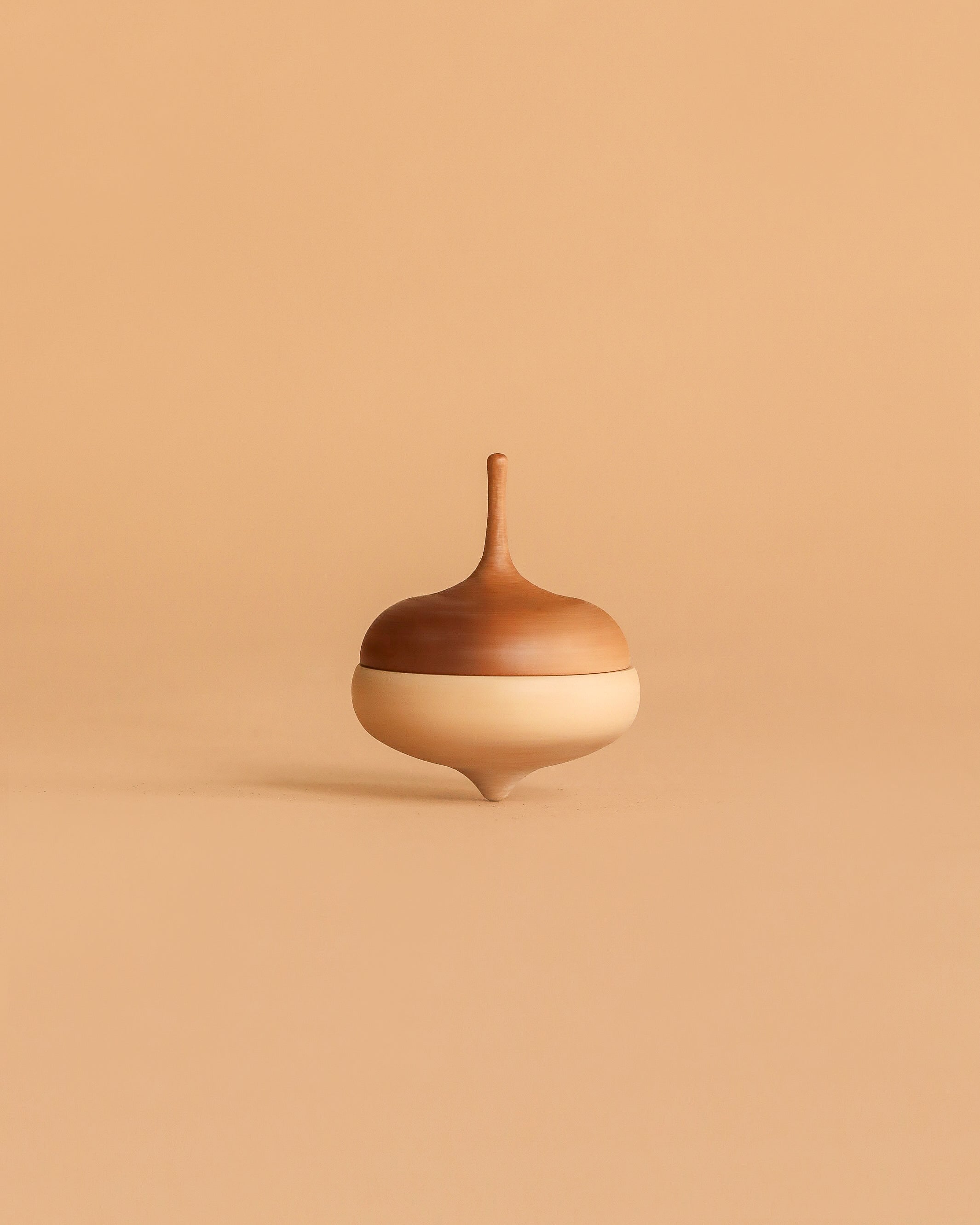 Wooden Spinning Top - Acorn