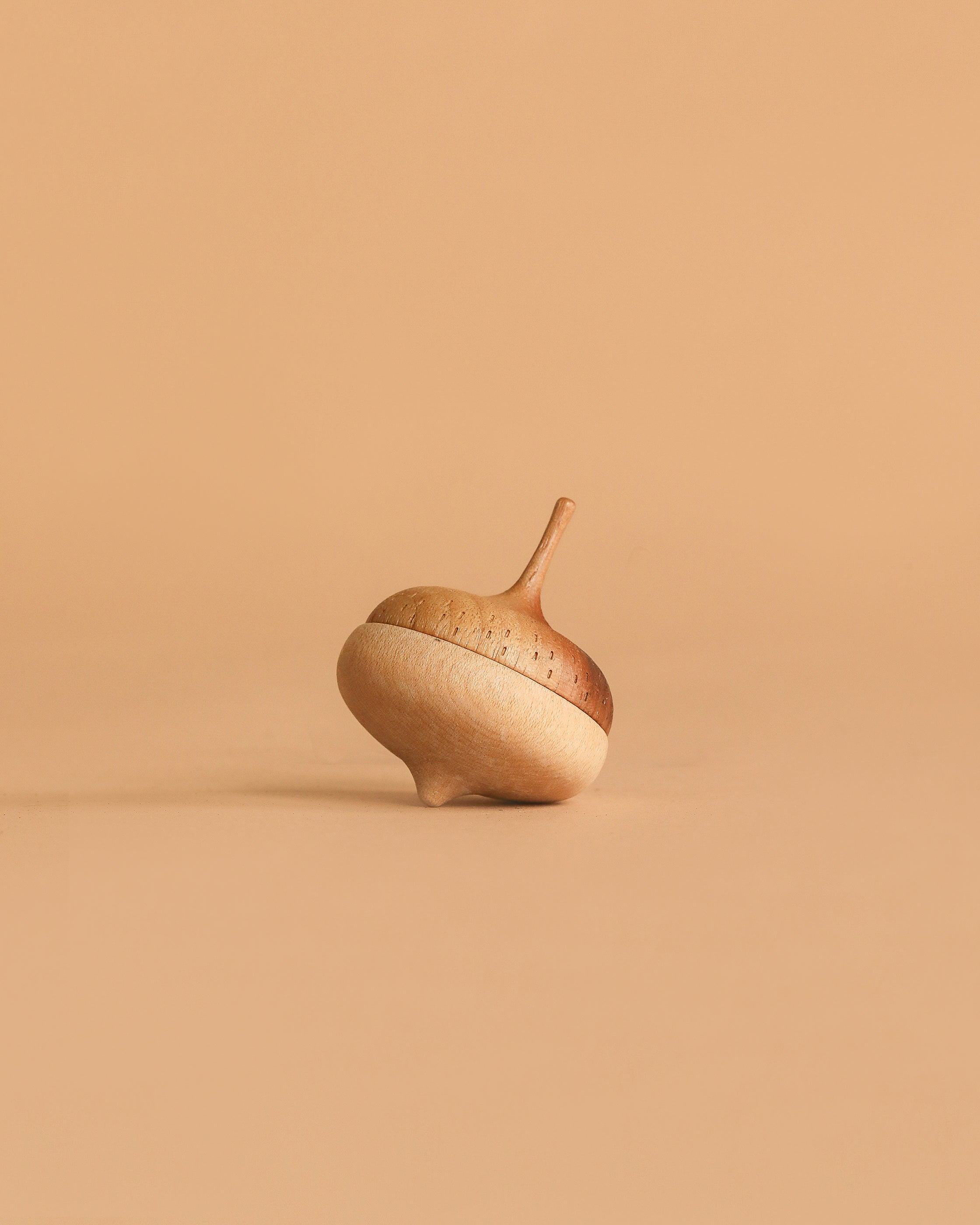 Wooden Spinning Top - Acorn