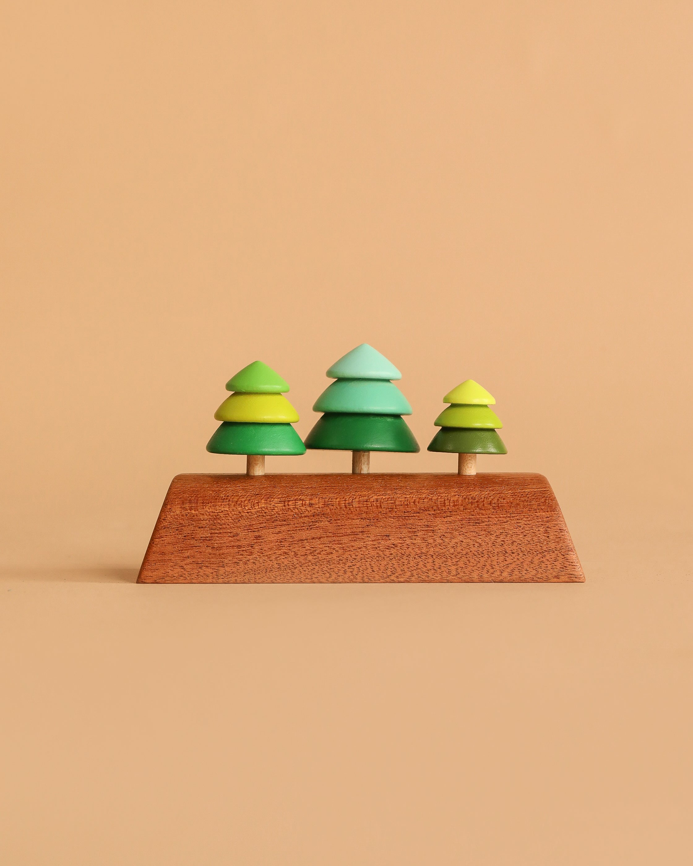 Wooden Spinning Top Set - Tree