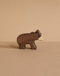 Wooden Small Brown Bear Figure