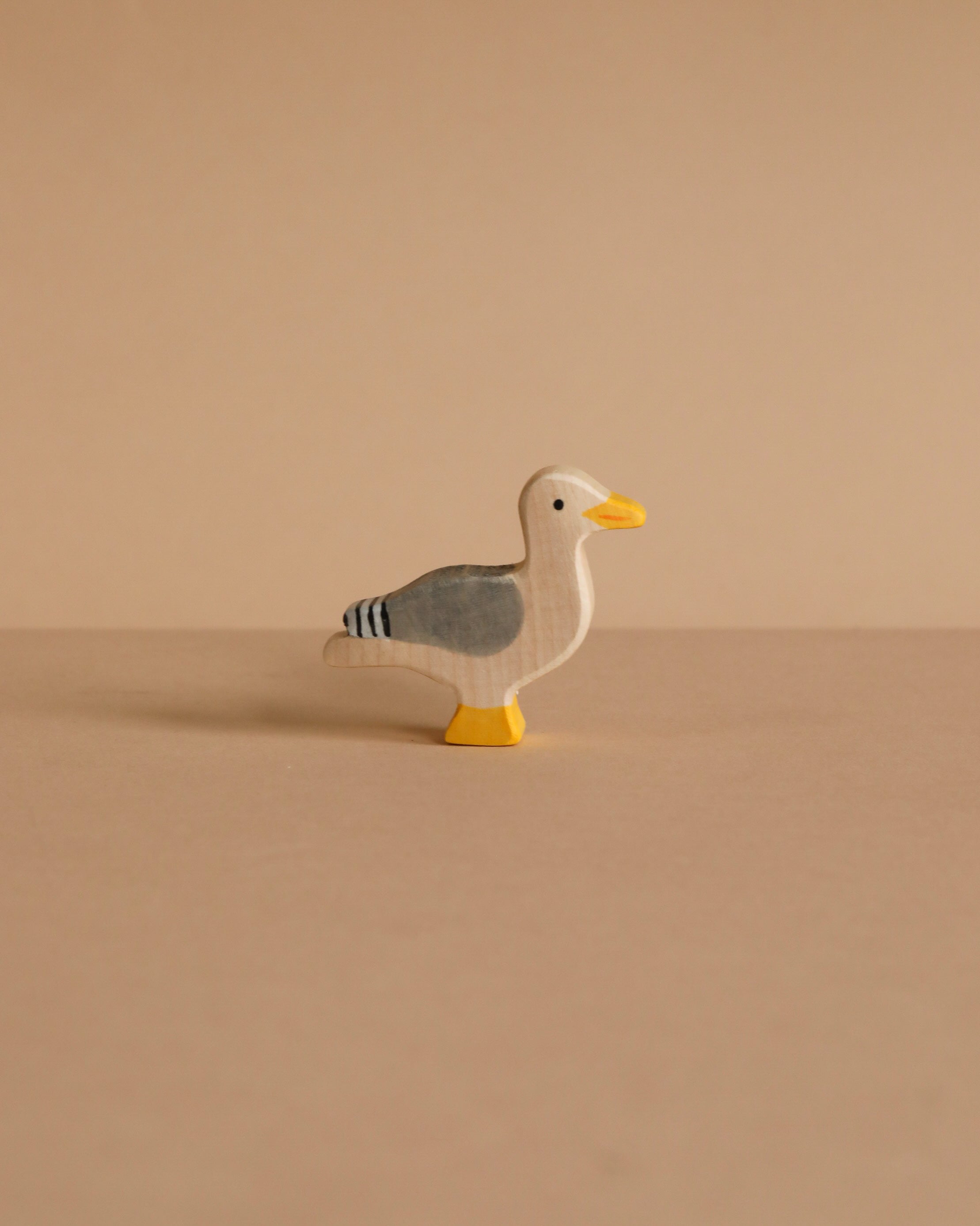 Wooden Seagull Figure
