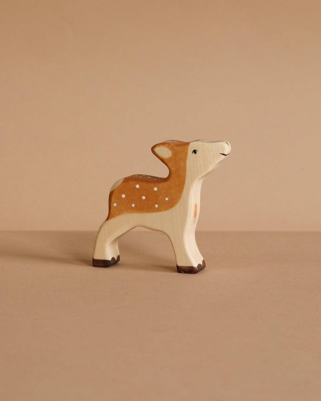 Wooden Fawn Figure