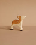 Wooden Fawn Figure