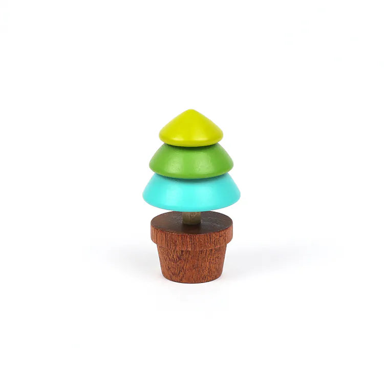 Wooden Spinning Top - Tree