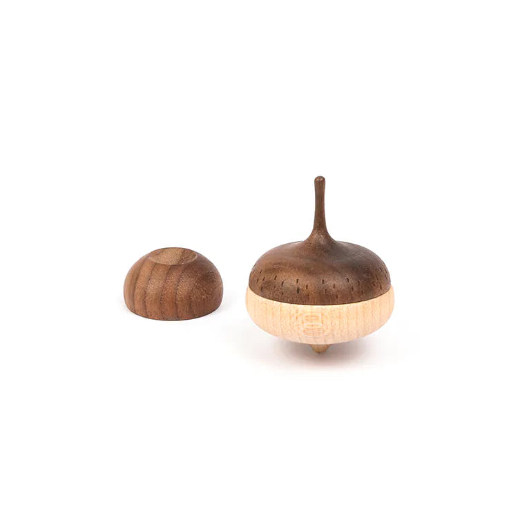 Wooden Spinning Top - Acorn