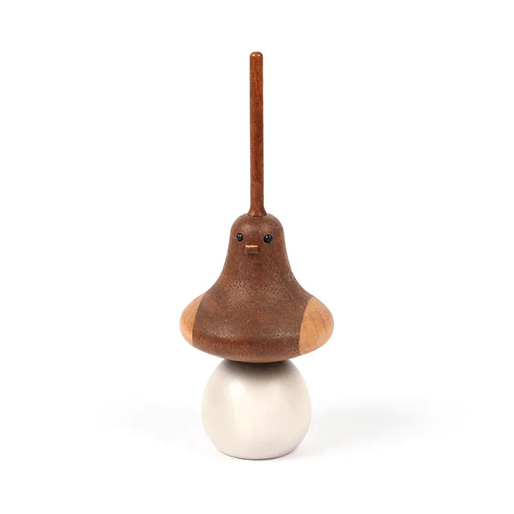 Wooden Spinning Top - Bird