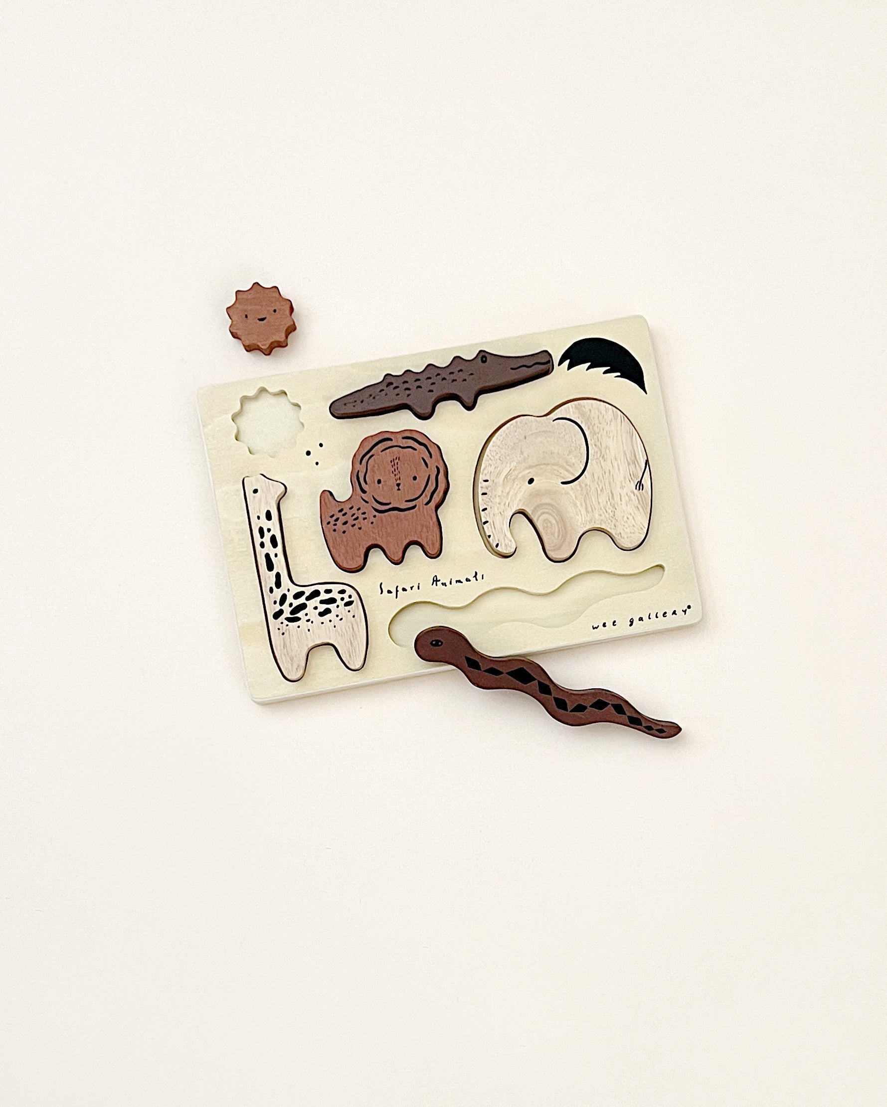 Wooden Tray Puzzle - Safari Animals