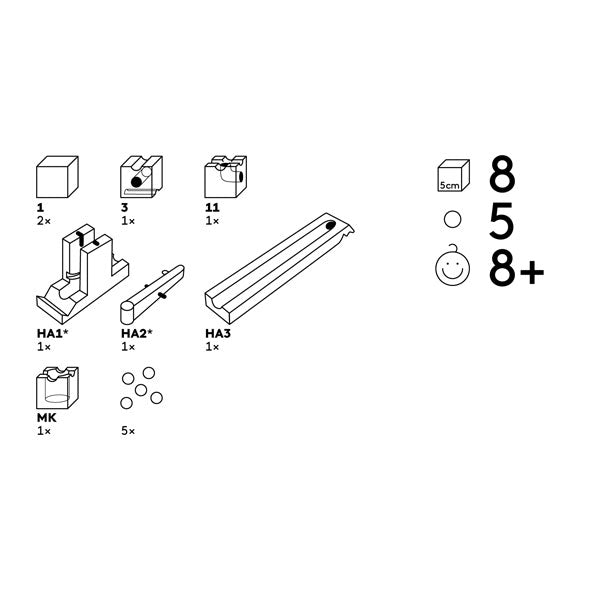 Kick Marble Run Extra Set