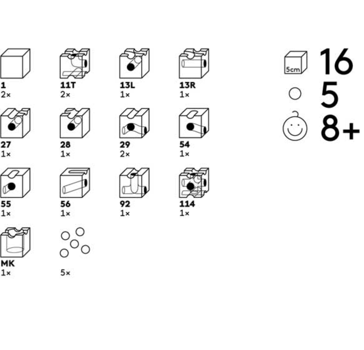 Trick Marble Run Extra Set