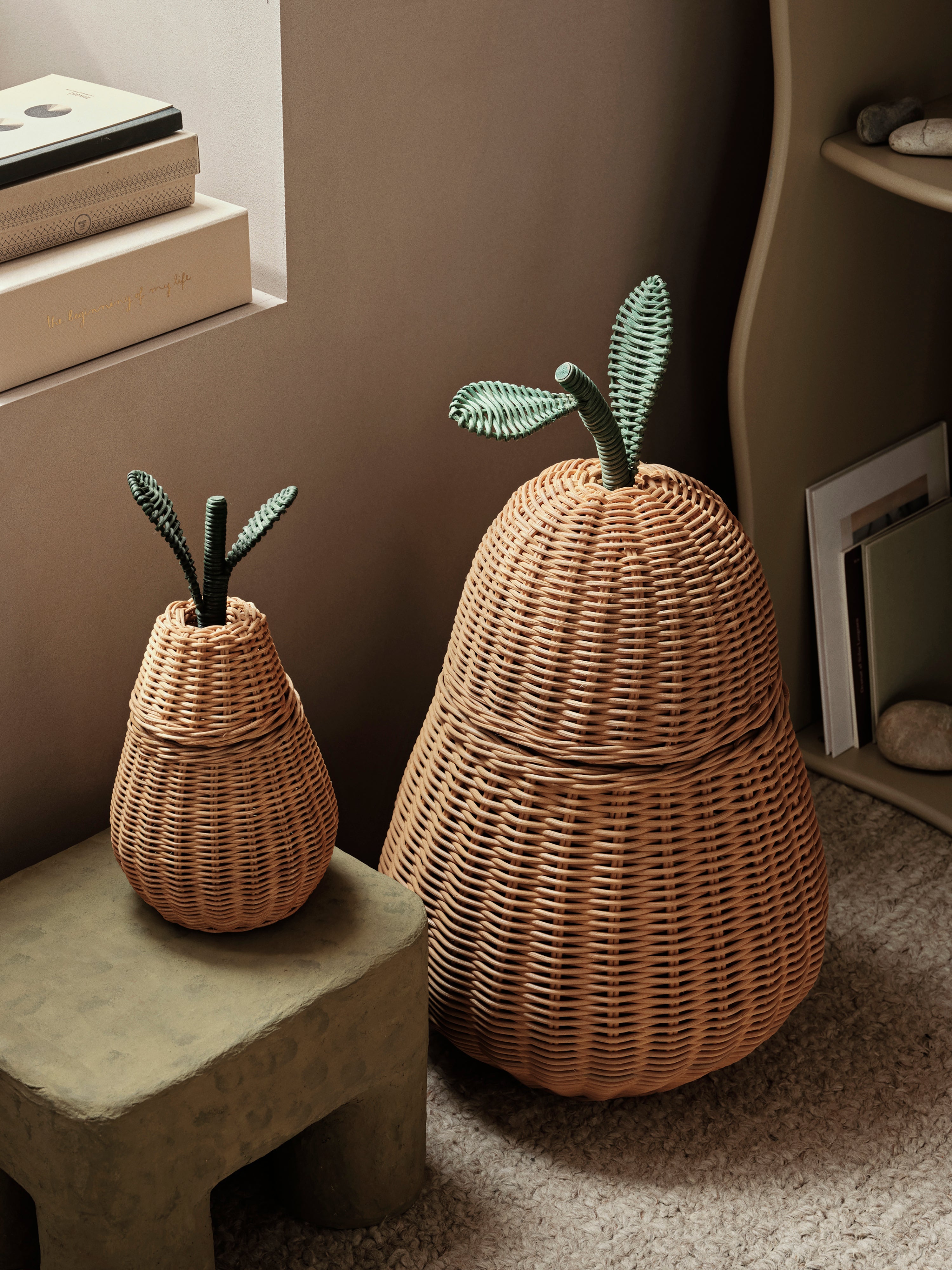 Pear Braided Storage Basket - Large