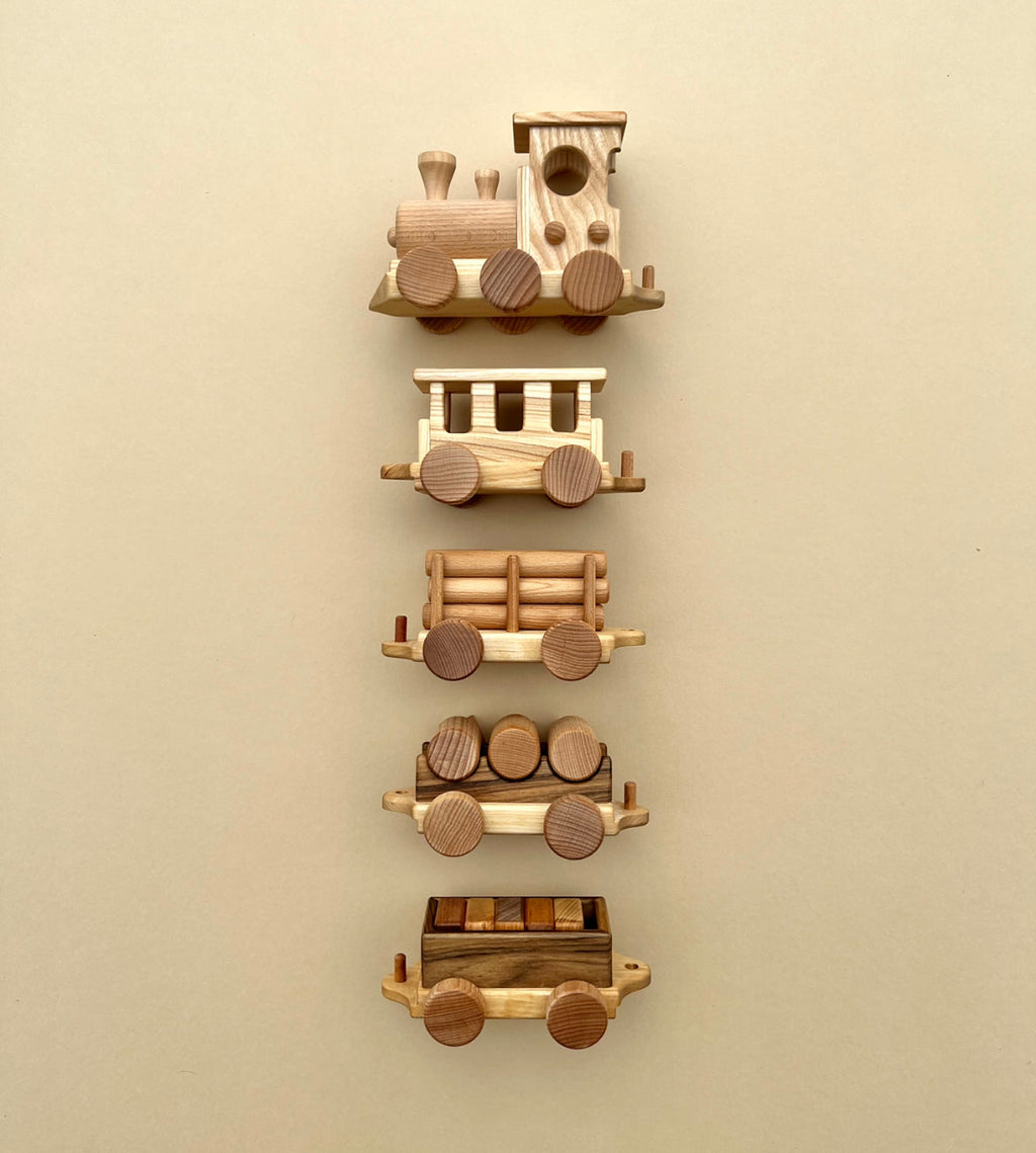 Handmade Wooden Train - Extra Long