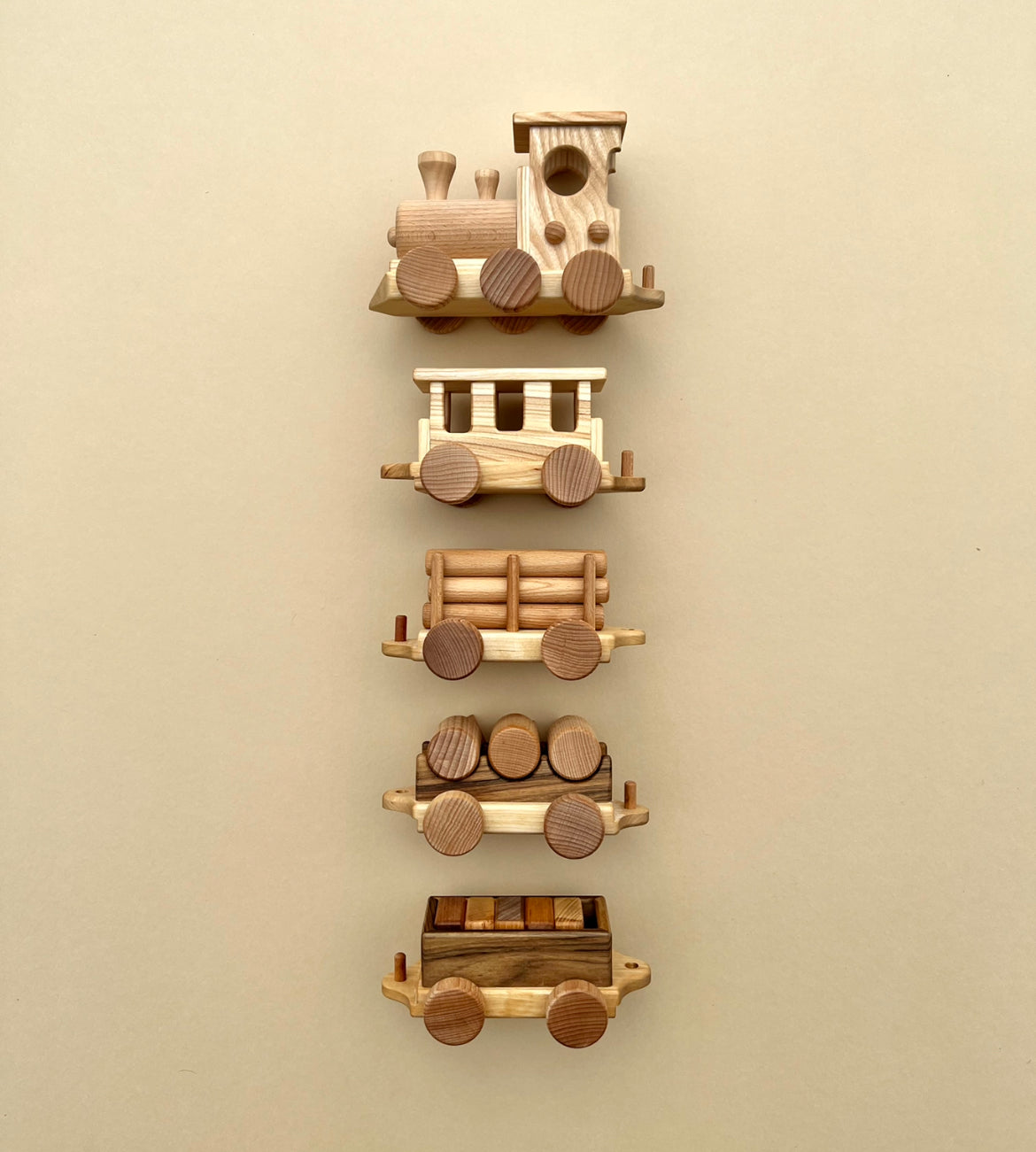 Handmade Wooden Train - Extra Long