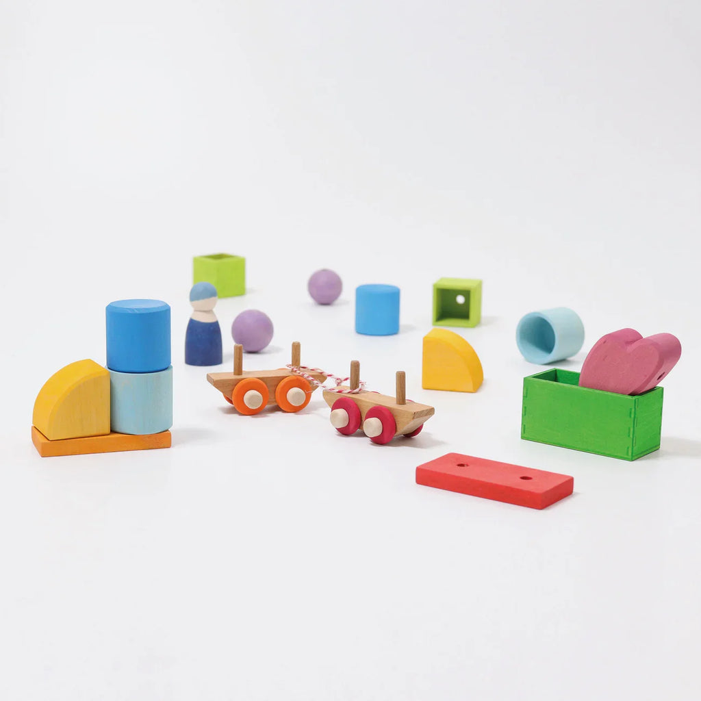 Wooden Train Building Set
